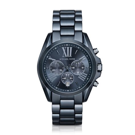 michael kors oversize bradshaw blue watch|michael kors bradshaw chronograph watch.